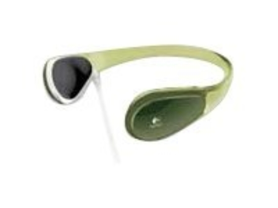 Imagen de Logitech Curve Headphones for MP3 - Auriculares con diadema - montaje detrás del cuello - cableado - conector de 3,5 mm - lima