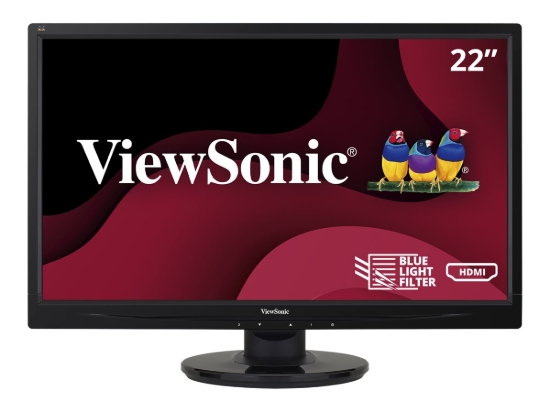 Imagen de ViewSonic VA2246mh-LED - Monitor LED - 22" (21.5" visible) - 1920 x 1080 Full HD (1080p) - TN - 250 cd/m² - 1000:1 - 5 ms - HDMI, VGA - altavoces