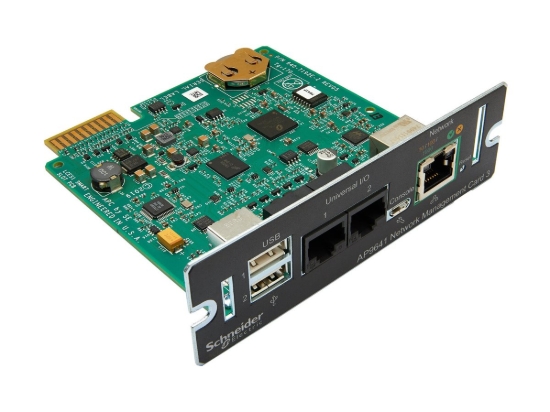 Imagen de APC Network Management Card 3 with PowerChute Network Shutdown & Environmental Monitoring - Adaptador de administración remota - 1GbE - 1000Base-T - para P/N: SMTL2K2RM2UCLNC, SMTL3000RM2UCNC, SMX2KR2
