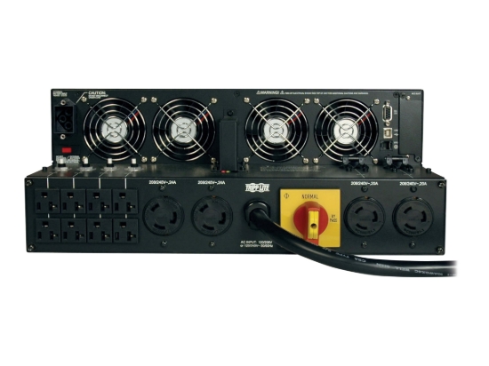 Imagen de Eaton Tripp Lite Series UPS Smart Online 6000VA 4200W Rackmount 6kVA 208/240/120V USB DB9 Manual Bypass Hot Swap 4U - UPS - CA 120/208/240 V - 4.2 kW - 6000 VA - conectores de salida: 12 - 4U - 19" - 