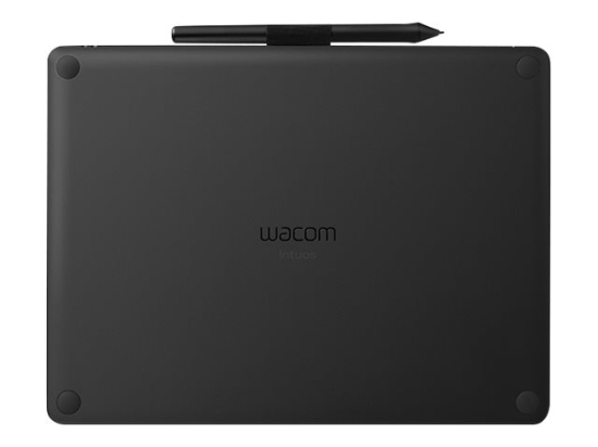 Imagen de Wacom Intuos Tableta de lápiz creativa Medium - Digitalizador - 21.6 x 13.5 cm - electromagnético - 4 botones - inalámbrico, cableado - USB, Bluetooth - negro