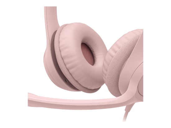 Imagen de Logitech H390 Wired Headset for PC/Laptop, Rose - Auricular - en oreja - cableado - USB-A - rosa