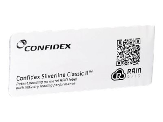 Imagen de Zebra Confidex Silverline Classic II M730 - Tereftalato de polietileno (PET) - adhesivo acrílico - 1300 micron - Silverline Classic II, EPC Class 1 Gen 2, ISO/IEC 18000-6C, 902-928 MHz, 128 bits - bla