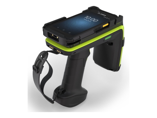 Imagen de Zebra RFD9030 Premium Plus - Lector de código de barras / RFID - eConnex, Bluetooth 5.3, 802.11a/b/g/n/ac/ax - 900 MHz - negro medianoche, verde industrial - para Zebra RFD90