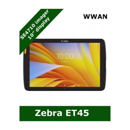 Imagen de Zebra ET45 - Tableta - resistente - Android 11 - 64 GB UFS card - 10.1" (1920 x 1200) - lector de código de barras - 5G