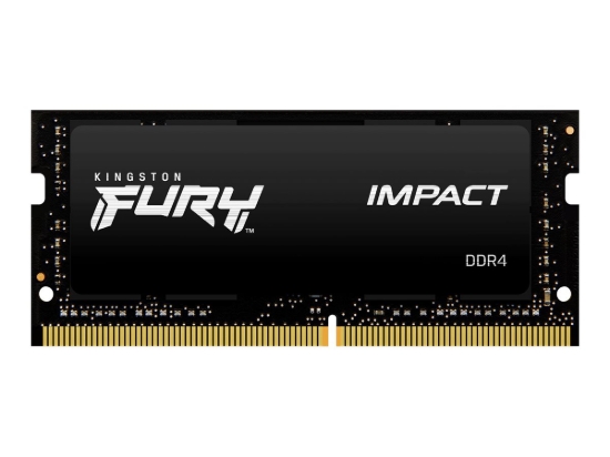 Imagen de Kingston FURY Impact - DDR4 - módulo - 32 GB - SO-DIMM de 260 contactos - 3200 MT/s / PC4-25600 - CL20 - 1.2 V - sin búfer - no ECC - negro
