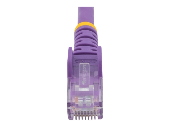 Imagen de StarTech.com Cable de Red de 0,5m Púrpura Cat6 UTP Ethernet Gigabit RJ45 sin Enganches - Latiguillo Snagless de 50cm - Cable de red - RJ-45 (M) a RJ-45 (M) - 50 cm - UTP - CAT 6 - sin enganches, trenz