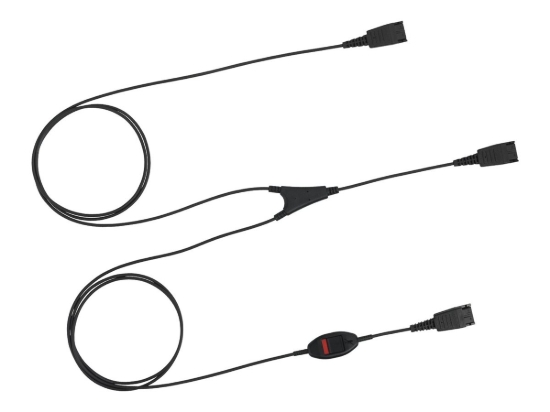 Imagen de Jabra Supervisor Y-Cord - Separador de auriculares - Desconexión rápida a Desconexión rápida