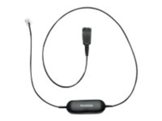 Imagen de Jabra Smart Cord - Cable para auriculares - negro - para Cisco IP Phone 78XX; BIZ 2300; Mitel 74XX; Dialog 42XX, 44XX, 5446; Snom 71X
