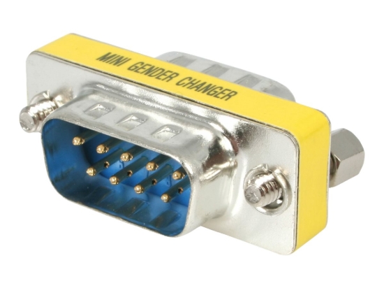 Imagen de StarTech.com Cambiador de Género DB9 Serie Slimline - Macho a Macho - Cambiador de macho a hembra para serie - DB-9 (M) a DB-9 (M) - para P/N: IC232TTL