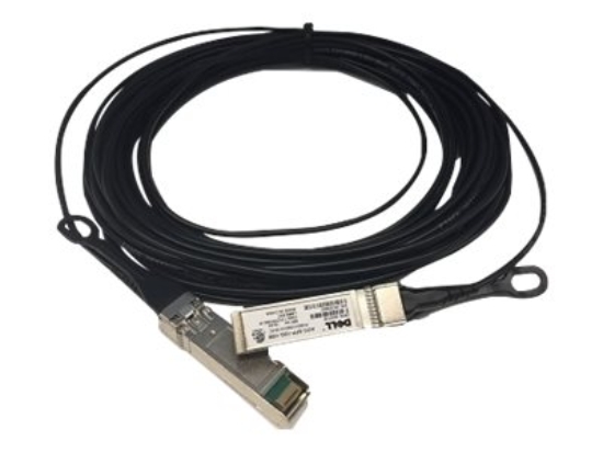 Imagen de Dell 10GbE - Cable de red - SFP+ a SFP+ - 2 m - 2 m - fibra óptica - activo - para Networking C1048, C9010, S6010, S6100; PowerEdge C6420; Networking N3132, S4048, Z9100