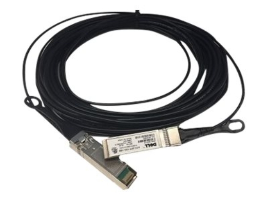 Imagen de Dell 10GbE - Cable de red - SFP+ a SFP+ - 5 m - 5 m - fibra óptica - activo - para Networking C1048, C9010, S6010, S6100; PowerEdge C6420; Networking N3132, S4048, Z9100
