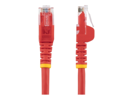Imagen de StarTech.com 6in CAT6 Ethernet Cable, 10 Gigabit Snagless RJ45 650MHz 100W PoE Patch Cord, CAT 6 10GbE UTP Network Cable w/Strain Relief, Red, Fluke Tested/Wiring is UL Certified/TIA - Category 6 - 24