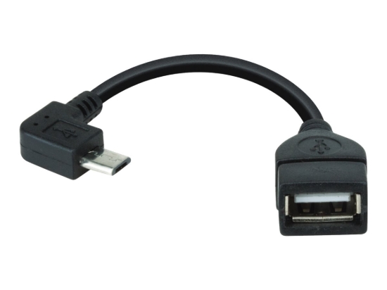 Imagen de Xtech XTC360 - Adaptador para cable de datos - USB hembra a Micro-USB tipo B macho - 13.5 cm - conector en ángulo