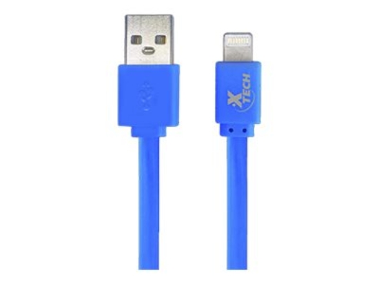 Imagen de Xtech - Cable Lightning - USB macho a Lightning macho - 1 m - negro, blanco, azul, verde, naranja - plano (paquete de 10)