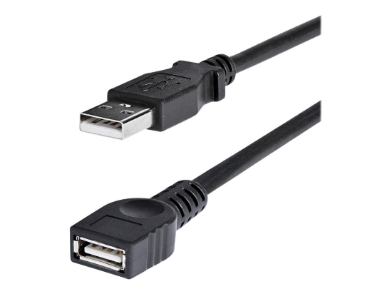 Imagen de StarTech.com Cable de 1,8m de Extensión Alargador USB 2.0 de alta velocidad Hi Speed - Macho a Hembra USB A - Extensor - Negro - Cable alargador USB - USB (M) a USB (H) - USB 2.0 - 1.8 m - negro - par