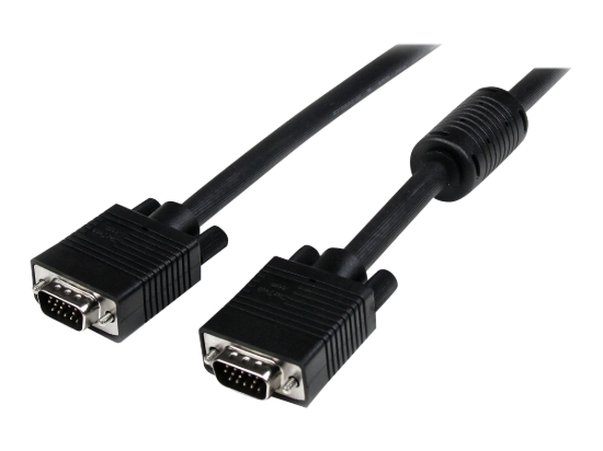 Imagen de StarTech.com Cable de Vídeo 1,8m VGA - HD15 Macho a HD15 Macho - Cable VGA - HD-15 (VGA) (M) a HD-15 (VGA) (M) - 1.8 m - moldeado - negro - para P/N: CDP2DPVGA, CDP2MDPVGA, CDP2VGAFC, DKT30CHVPD2, DP2