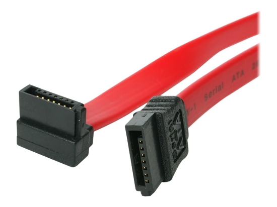 Imagen de StarTech.com Cable de 60cm de Datos SATA en Ángulo Recto a la Derecha Acodado en L 7 Pines  - 2x Serial ATA Macho - Cable SATA - Serial ATA 150/300/600 - SATA (R) a SATA (R) - 61 cm - conector con áng