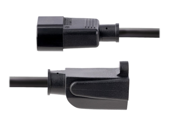 Imagen de StarTech.com Cable de alimentación (30 cm) para ordenador - IEC 320 EN 60320 C14 a NEMA 5-15R - Cable alargador de alimentación - NEMA 5-15 (H) a IEC 60320 C14 - 30 cm - negro - para P/N: PS2POWER230