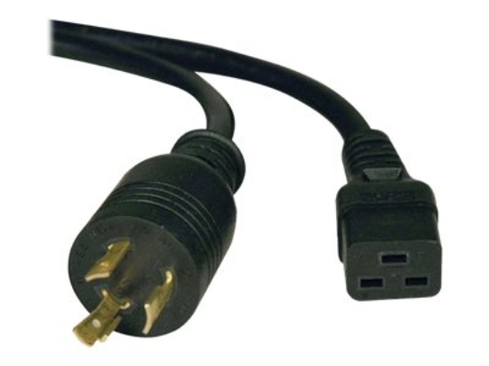 Imagen de Eaton Tripp Lite Series Power Cord, C19 to NEMA L6-20 - Heavy-Duty, 20A, 250V, 12 AWG, 10 ft. (3.05 m), Black - Cable de alimentación - NEMA L6-20 (M) a IEC 60320 C19 - CA 250 V - 3 m - moldeado - neg