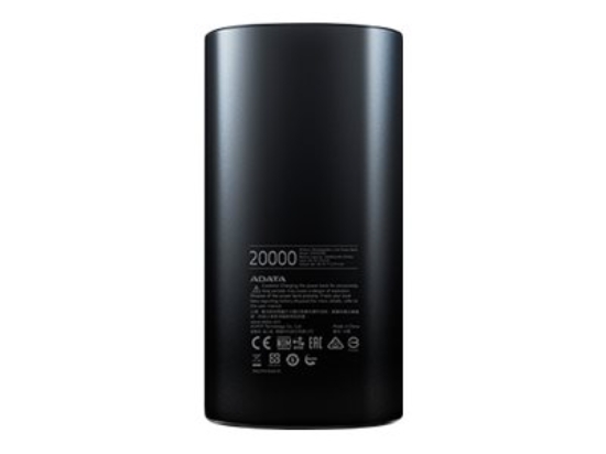 Imagen de ADATA P20000D - Cargador portátil - 20000 mAh - 2.1 A - 2 conectores de salida (USB) - negro