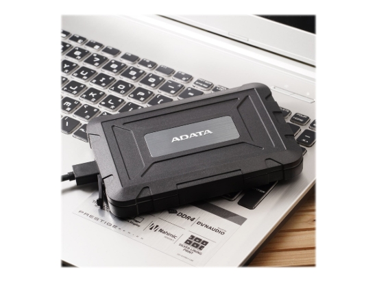 Imagen de ADATA ED600 - Caja de almacenamiento - 2.5" - SATA 6Gb/s - USB 3.0 - negro
