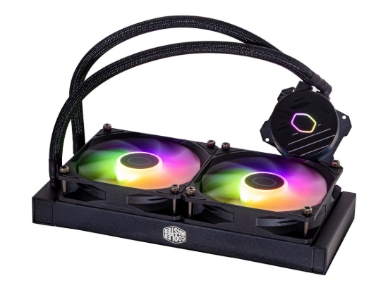 Imagen de Cooler Master MasterLiquid Lite 240L Core ARGB - Sistema de refrigeración líquida del procesador - Tamaño del radiador: 240 mm - (para: LGA1150, LGA1151, LGA1155, LGA1156, LGA1200, LGA1700, AM2, AM2+,