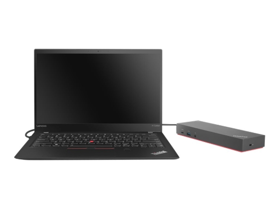 Imagen de Lenovo ThinkPad Hybrid USB-C with USB-A Dock - Estación de conexión - USB-C - 2 x HDMI, 2 x DP - 1GbE - 135 vatios - Estados Unidos