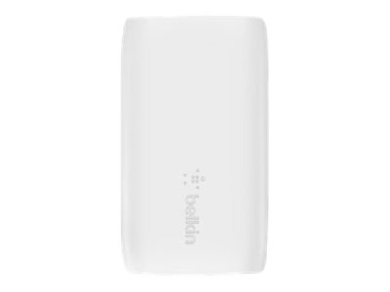 Imagen de Belkin - - 32 vatios - Fast Charge, PD - 2 conectores de salida (USB, 24 pin USB-C) - en el cable: Lightning - blanco