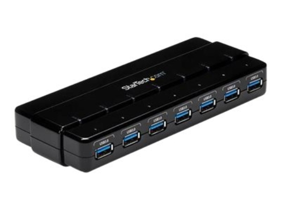 Imagen de StarTech.com Concentrador Ladrón USB 3.0 de 7 Puertos - Hub de Sobremesa con Adaptador de Alimentación - Hub - 7 x SuperSpeed USB 3.0 - sobremesa - para P/N: BNDTBUSB3142, PEXUS313AC2V, PEXUSB311A1E, 