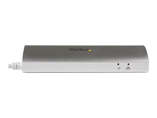 Imagen de StarTech.com Concentrador de 3 Puertos USB 3.0 con Adaptador de Red Ethernet Gigabit - Hub Portátil de Aluminio - Hub - 3 x SuperSpeed USB 3.0 + 1 x 10/100/1000