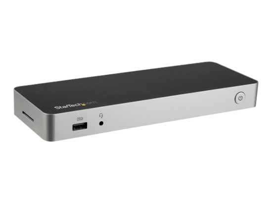 Imagen de StarTech.com Docking Station USB C de Vídeo Doble 4K para Portátil Windows o Mac - Replicador de Puertos DisplayPort y HDMI con PD 60W - Estación de conexión - USB-C - HDMI, DP - 1GbE