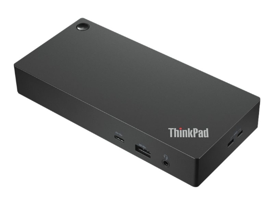 Imagen de Lenovo ThinkPad Universal USB-C Dock - Estación de conexión - USB-C - HDMI, 2 x DP - 1GbE - 90 vatios - CRU - Estados Unidos