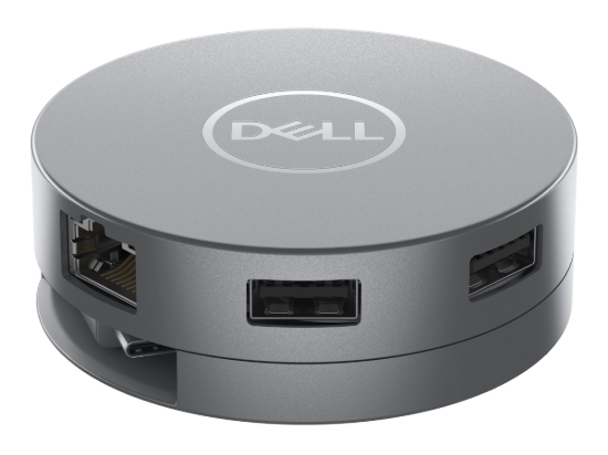 Imagen de Dell 6-in-1 Multiport Adapter DA305 - Estación de conexión - USB-C - HDMI, DP, USB-C - 1GbE - para Inspiron 13 53XX, 14 54XX, 14 7420; Vostro 5620, 7620; XPS 13 93XX, 15 95XX