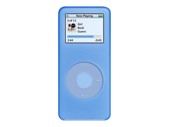 Imagen de Apple iPod nano Tubes - Tapa protectora para reproductor - silicona - azul, púrpura, verde, rosa, transparente (paquete de 5)