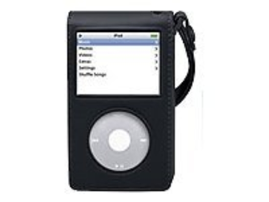 Imagen de iLuv i106A - Estuche para reproductor - cuero - negro - para Apple iPod (5G)