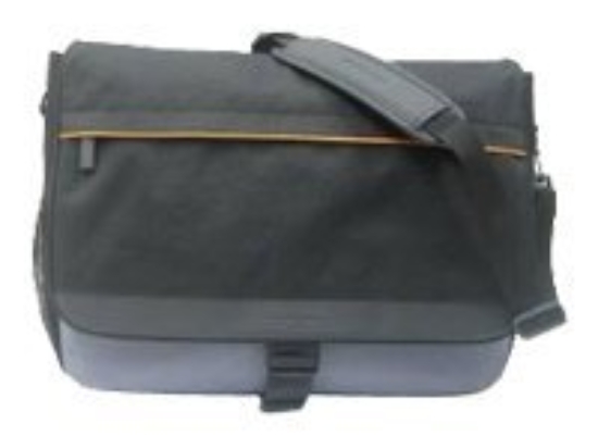 Imagen de Lenovo Messenger - Funda de transporte para portátil - 15.4" - negro, gris frío - para C100; C200; N100; N200; ThinkPad R60; R61; T60; T61; X61; X61 Tablet; V100; V200