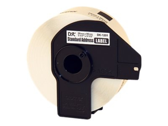 Imagen de Brother DK1201 - Papel - 29 x 90.3 mm 400 etiquetas de direcciones - para Brother QL-1050, 1060, 1100, 1110, 500, 550, 570, 580, 650, 700, 710, 720, 800, 810, 820