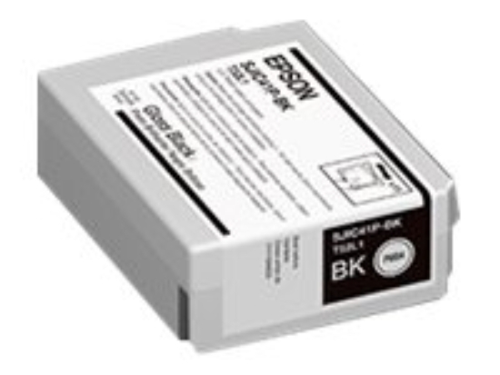 Imagen de Epson SJIC41P-BK - Negro brillante - original - blíster con alarmas de RF/acústica - cartucho de tinta - para ColorWorks CW-C4000, CW-C4000E (BK)