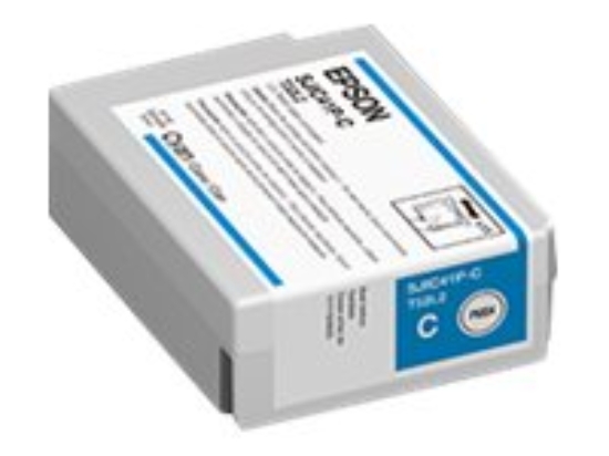 Imagen de Epson SJIC41P-C - Cián - original - blíster con alarmas de RF/acústica - cartucho de tinta - para ColorWorks CW-C4000, CW-C4000E (BK), CW-C4000E (MK)