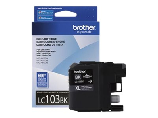 Imagen de Brother LC103BK - Alto rendimiento - negro - original - cartucho de tinta - para Brother DCP-J152, MFC-J245, J285, J450, J470, J475, J650, J6520, J6720, J6920, J870, J875