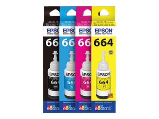 Imagen de Epson T664 - Cián - original - recarga de tinta - para Epson L380, L386, L395, L495; EcoTank ET-2600, 2650, L1455, L396, L606, L656