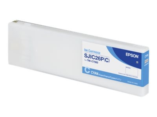 Imagen de Epson SJIC26P(C) - 294.3 ml - cián - original - cartucho de tóner - para ColorWorks TM-C7500