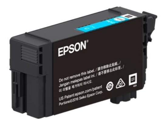 Imagen de Epson T41P - 350 ml - gran capacidad - cián - original - blíster con alarmas de RF/acústica - cartucho de tinta - para SureColor T3470, T5470, T5470M