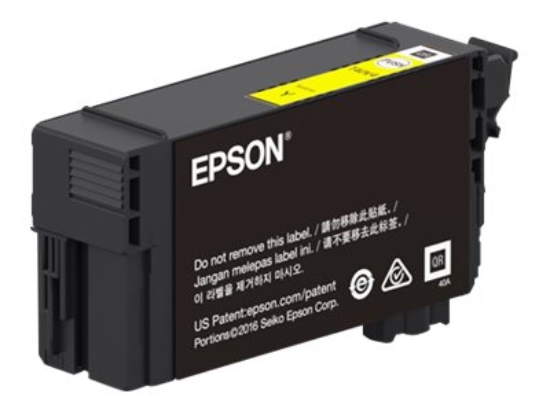 Imagen de Epson T41P - 350 ml - gran capacidad - amarillo - original - blíster con alarmas de RF/acústica - cartucho de tinta - para SureColor T3470, T5470, T5470M
