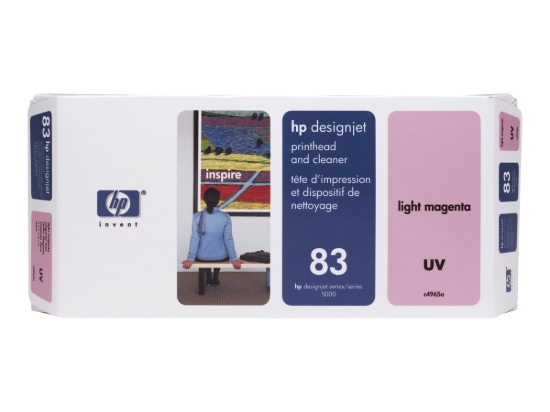 Imagen de HP 83 - Magenta claro - cabezal de impresión con limpiador - para DesignJet 5000, 5000ps, 5000ps uv, 5000uv, 5500, 5500 uv, 5500mfp, 5500ps, 5500ps uv