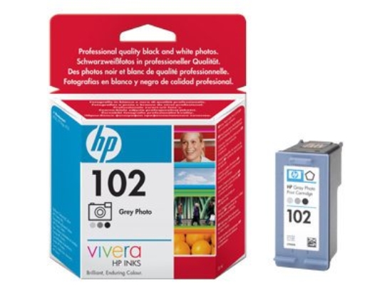 Imagen de HP 102 - 23 ml - gris foto (gris claro, gris oscuro, negro foto) - original - cartucho de tinta (foto) - para Photosmart 8750, 8750gp, 8753, 8758, Pro B8350, Pro B8353