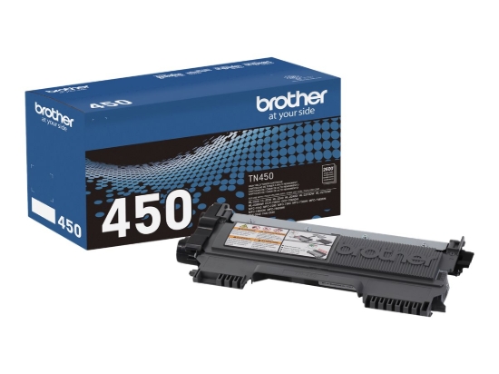Imagen de Brother TN450 - Alto rendimiento - negro - original - caja - cartucho de tóner - para Brother DCP-7060, 7065, HL-2220, 2230, 2240, 2270, 2275, 2280, MFC-7240, 7360, 7460, 7860