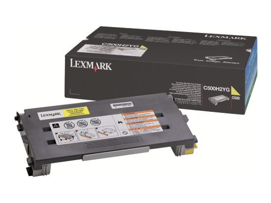 Imagen de Lexmark - Amarillo - original - cartucho de tóner - para Lexmark C500n, X500n, X502n