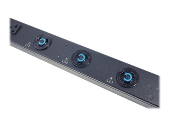 Imagen de APC Metered Rack PDU - Unidad de distribución de alimentación (montaje en bastidor) - CA 208 V - 5.7 kW - Ethernet 10/100 - input: NEMA L21-20 - conectores de salida: 27 (NEMA 5-20, NEMA L6-20) - negr